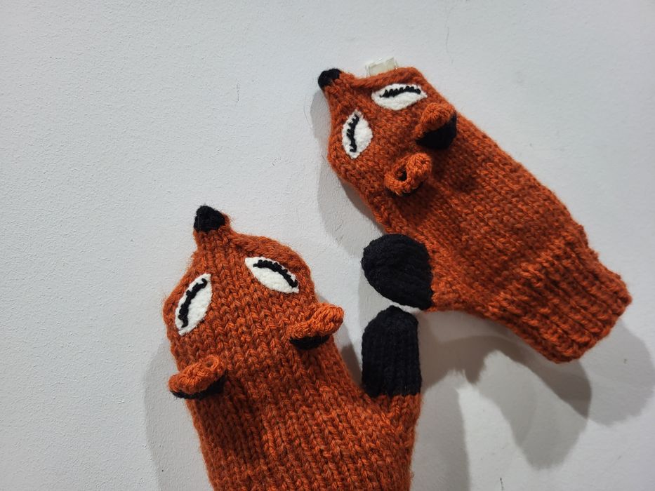 Rękawiczki z wełny merino handmade