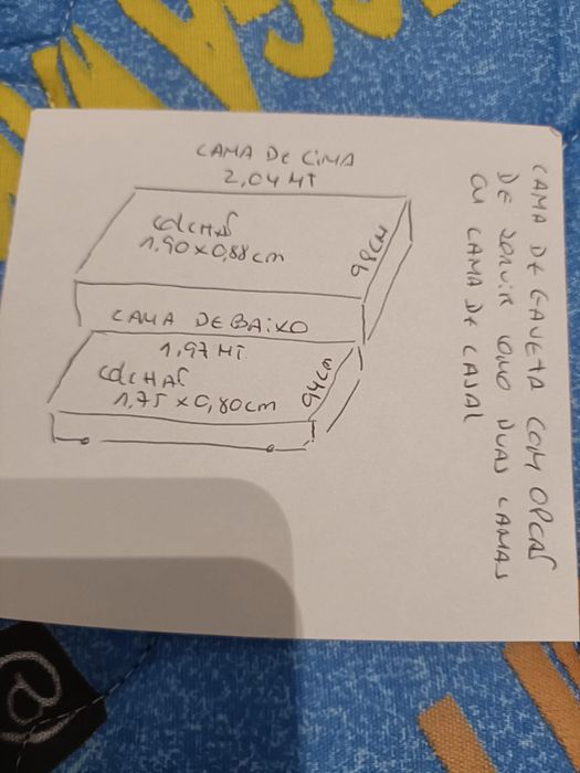 Cama com gaveta cama