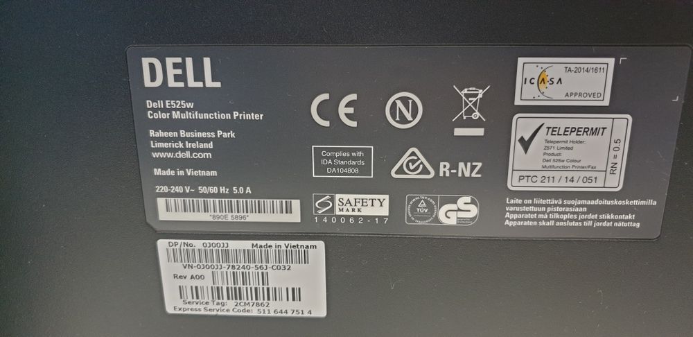 Drukarka Dell E525w Color Multifunction Printer