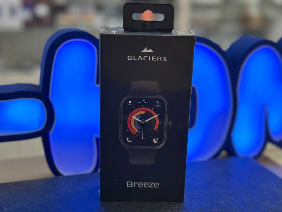 Smartwatch zegarek GlacierX Breeze MENU PL Czarny / RATY