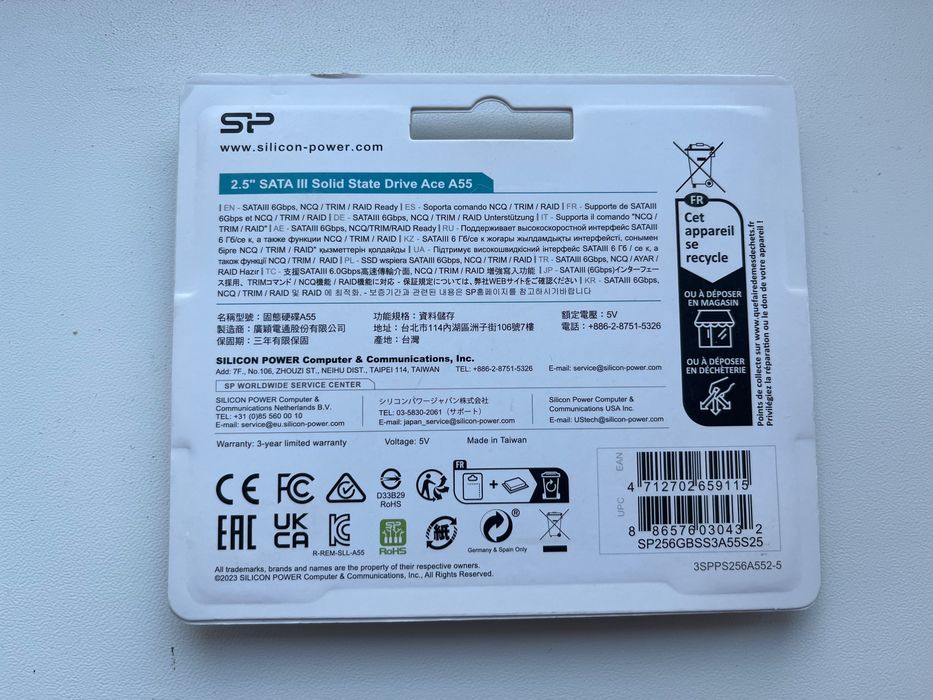 Ssd silicon power 256gb