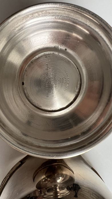 посеребренная молочница и сахарница Viners of Sheffield