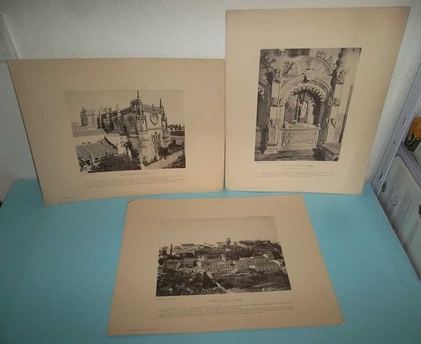 3 Gravuras Séc XIX Livraria Magalhães e Moniz Editores