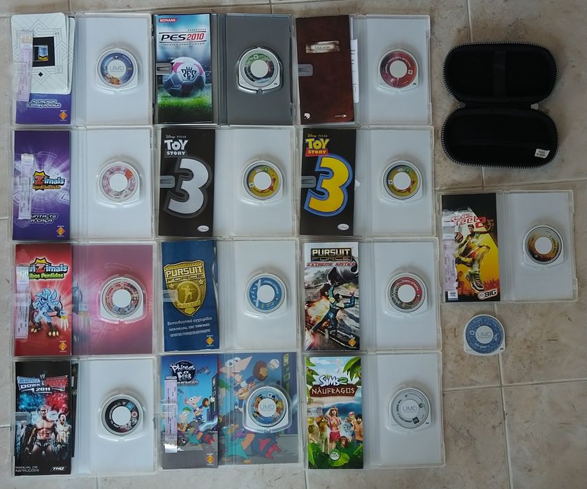 Jogos PlayStation Portátil ótimo estado de conservação