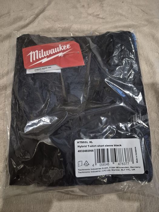 MILWAUKEE Koszulka z Krótkim rękawem WORKSKIN Czarny Rozmiar XL
