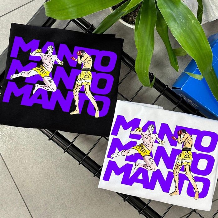 Худи MANTO с принтом | Чёрное / Белое | S–XXL