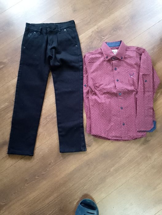 Мальчик лот одежды 128