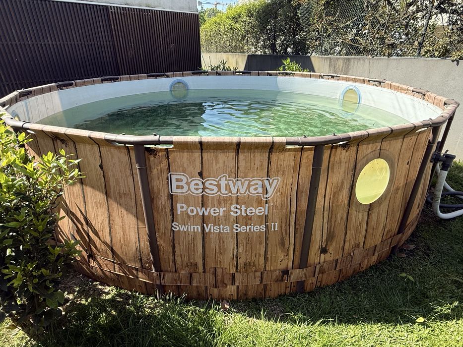 Piscina Bestway Power Steel Swim Vista Series II de 4,88 m x 1,22 m