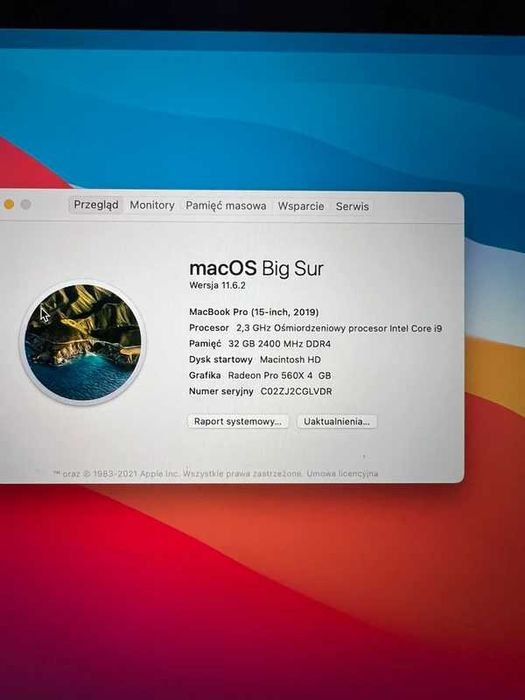 MacBook Pro i9/32GB/512GB