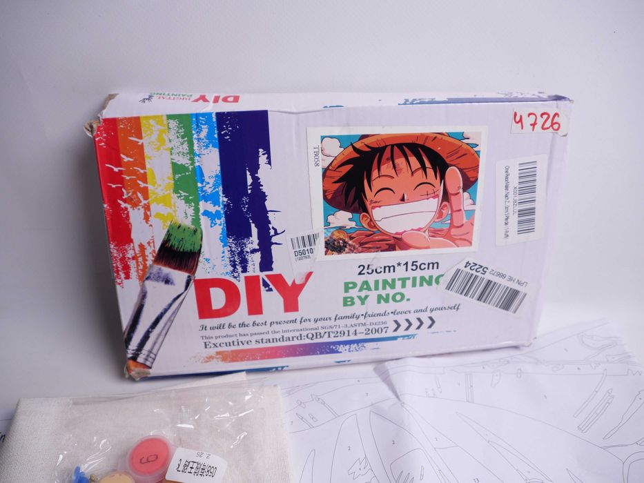 Картина по номерах One Piece Луфі аніме персонаж мистецтво