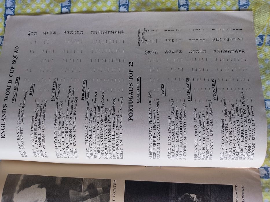 Programa Inglaterra Portugal 1961
