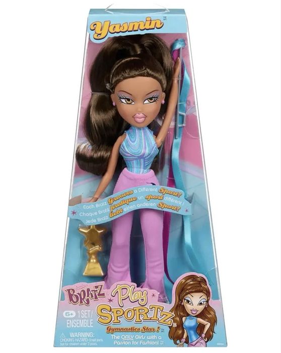 Bratz Play Sportz Yasmin Ясмін з аксесуарами для гімнастики лялька