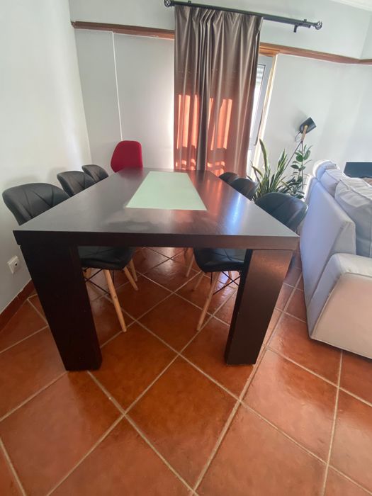 Mesa de Jantar em Madeira Maciça 180x90 cm – 150€