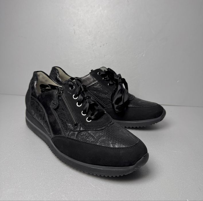Półbuty skorzane czarne Waldlaufer damskie  r 42 tęgość H