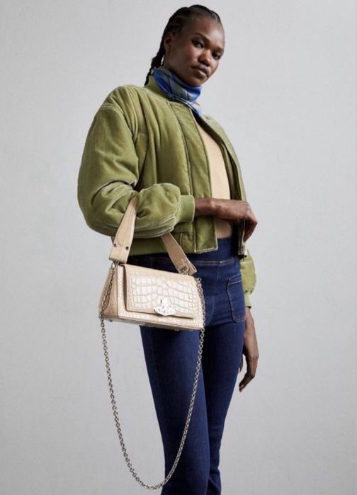 Vivienne Westwood Hazel сумка женская бежева off heron chanel жіноча