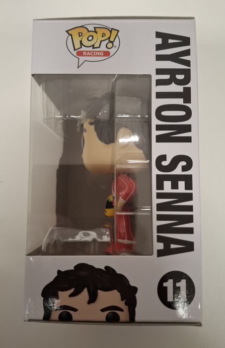 Funko Pop! de Ayrton Senna, número 11 de la línea Racing.