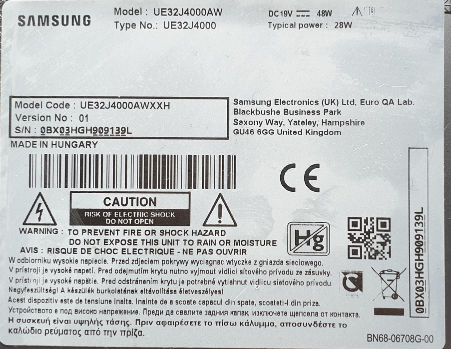 Telewizor Samsung 32 cale czarny