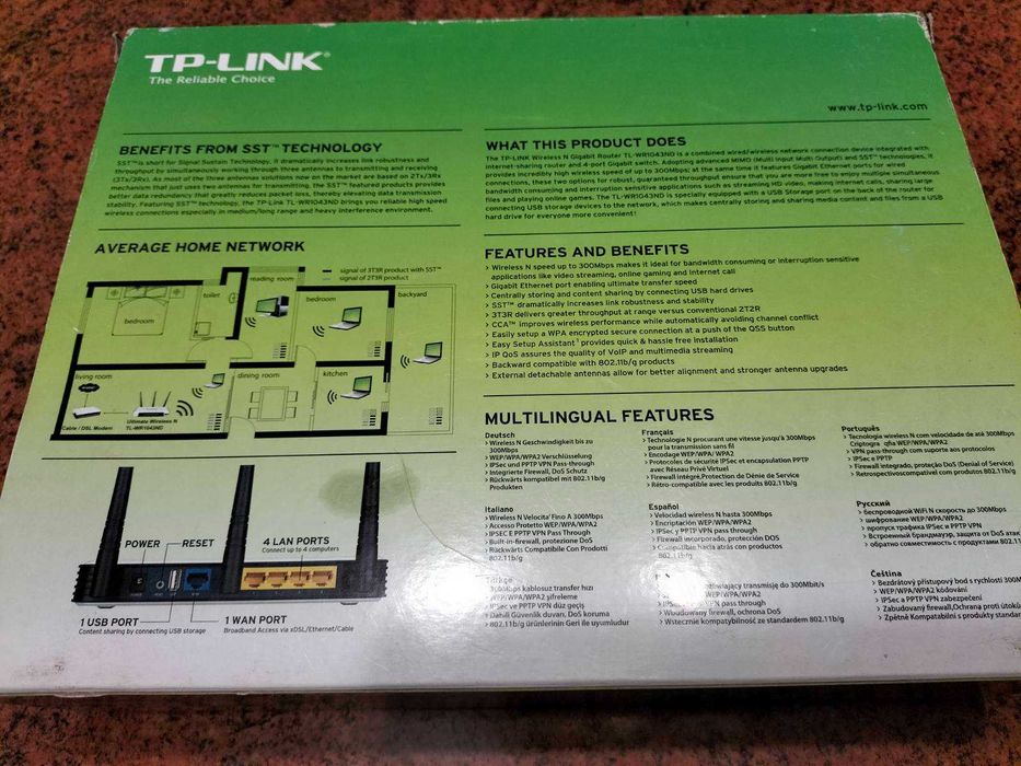 Модем TP-Link TL-WR1043nd