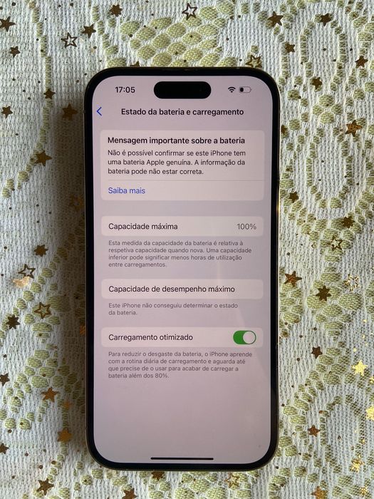 iPhone 14 Pro dourado - Versão E-SIM (cartão digital)