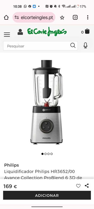 Liquidificador Philips HR3652/00 Avance Collection ProBlend 6 3D
