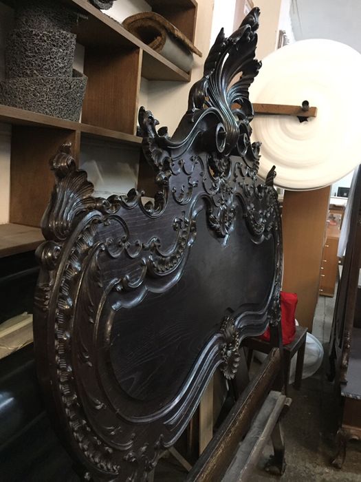 Cama D João V em castanho