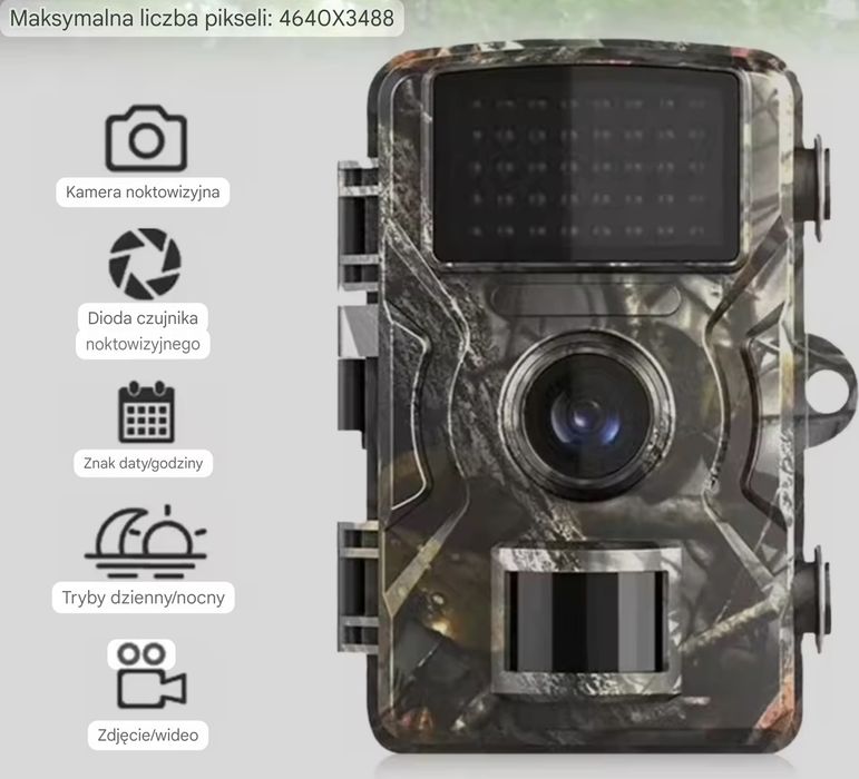 Fotopułapka Kamera + Aparat 16MP IP66