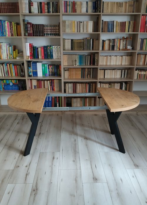Stół okrągły rozkładany 180/100cm