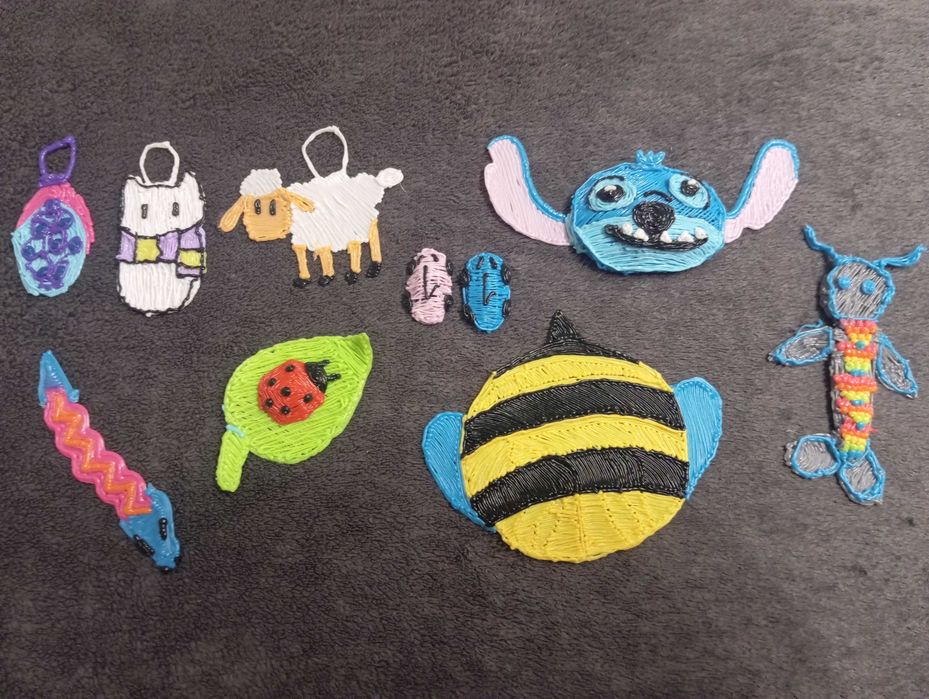 Oryginalne ozdoby,zabawki wykonane długopisem 3D