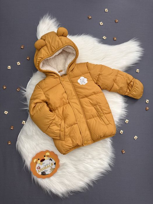 Дитяча тепла куртка з вушками