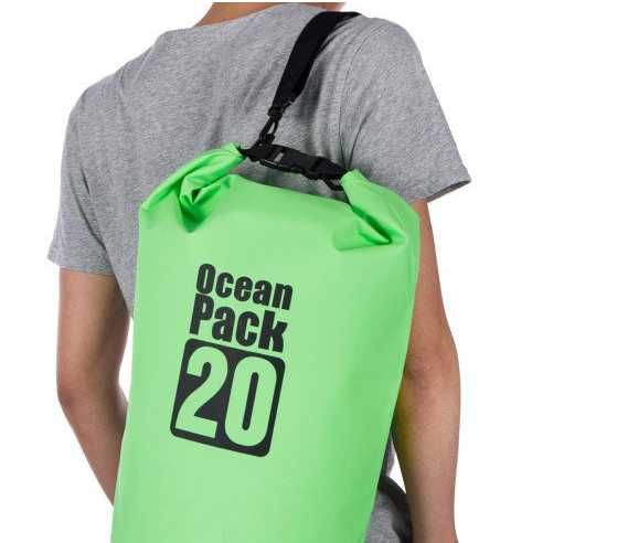 Worek wodoszczelny na kajak plażę wodoodporny plecak torba 20l