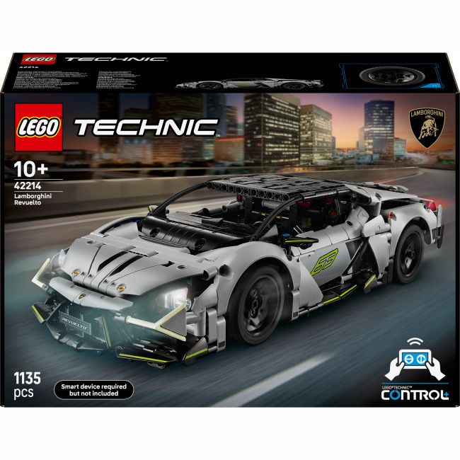 Конструктор LEGO Technic Суперкар Lamborghini Revuelto (42214) на дистанційному керуванні remote control подарунок іграшка модель автомобіль