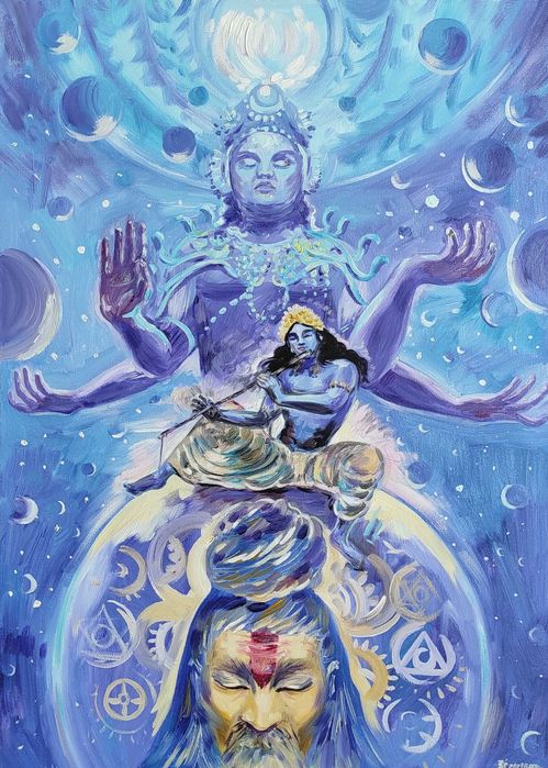 Картина "Вишну. Кришна. Шива"