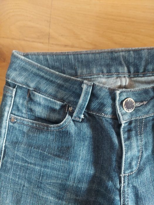 Zgrabne, wygodne spodnie denim komfort r S