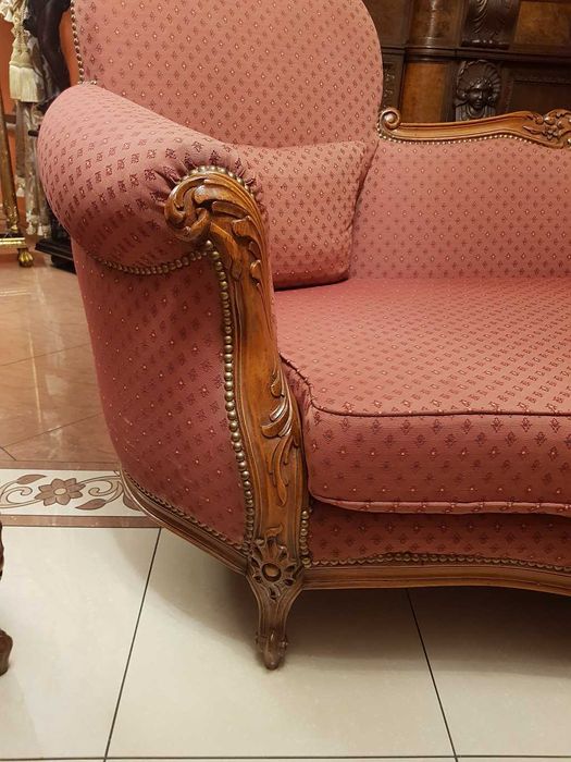 Komplet mebli  wypoczynek do Salonu - Gabinetu 4 +2 - Rzeźby - Cudo!