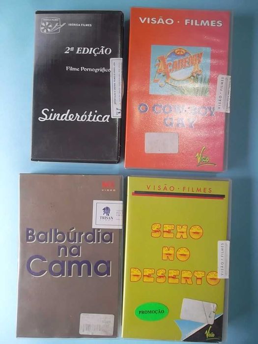 10 filmes em VHS Hardcore XXX edições originais anos 80.