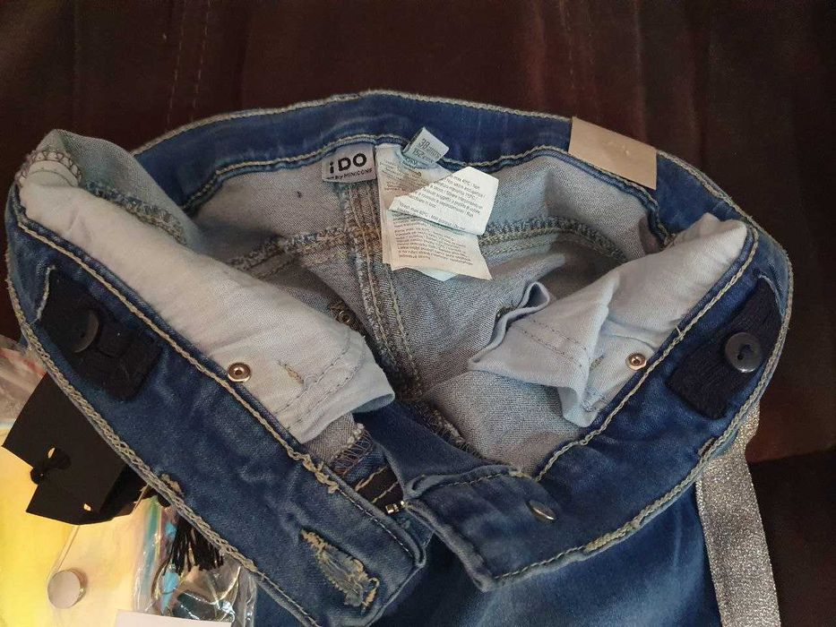 Джинсы IDO 152 slim fit 38 новые, голубые Идо слим фит