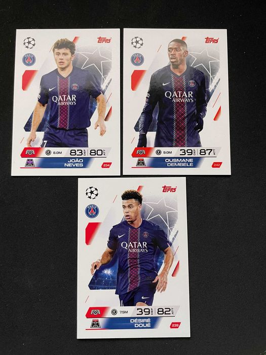 dembele neves doue base card psg topps