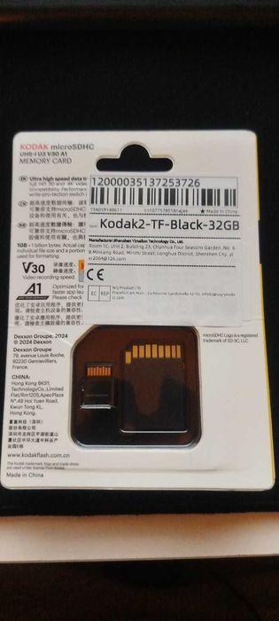 3 x Kodak micro SD 32 gb