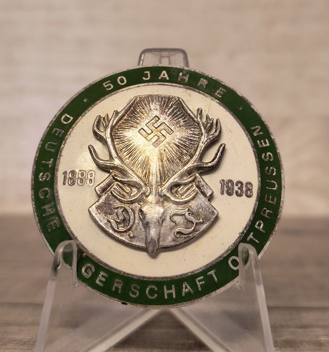 Militaria de Trincheira distintivo de caçador 50 anos