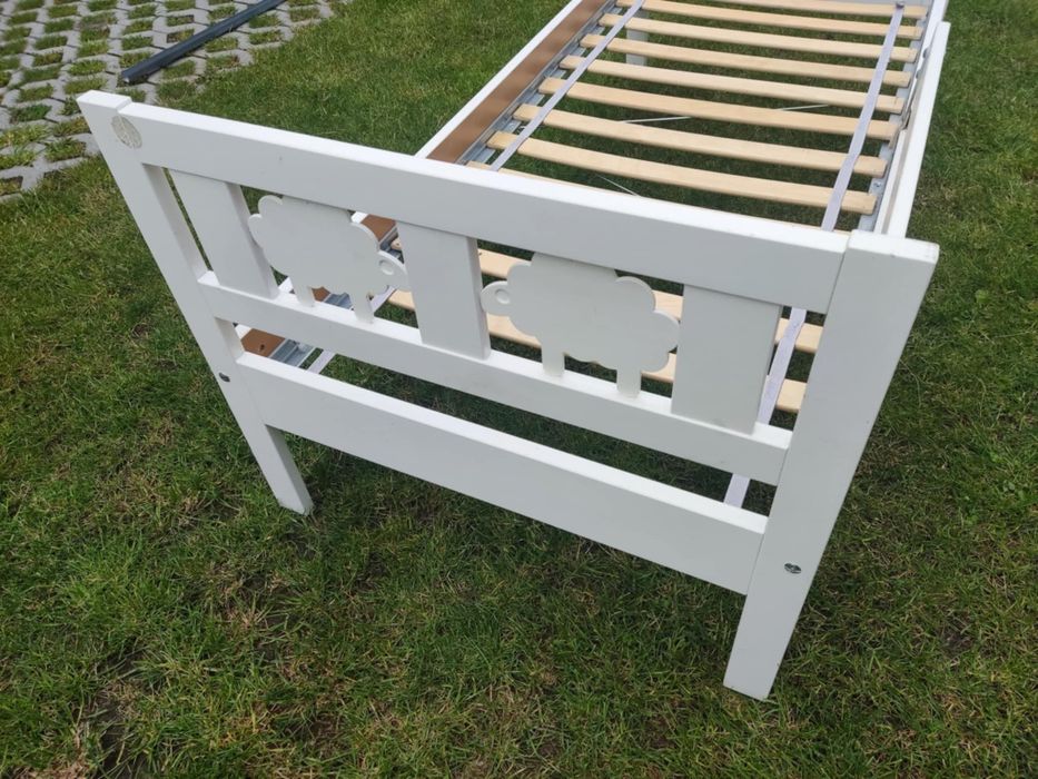 Dziecięce łóżko białe 160/70