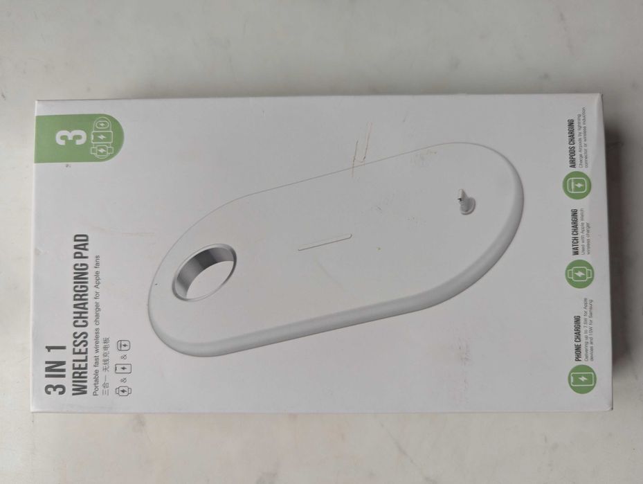 Бездротовий зарядний пристрій 3 in 1 для Apple, Samsung