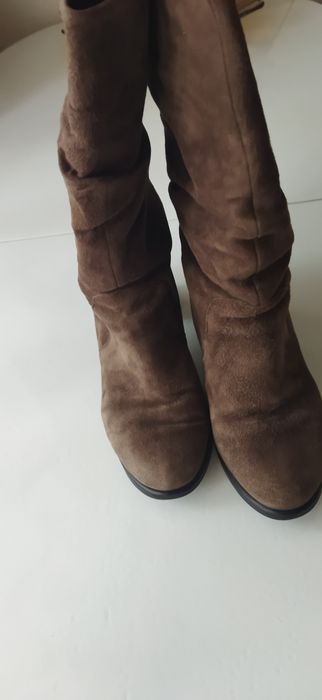 Чоботи зимові,замша.