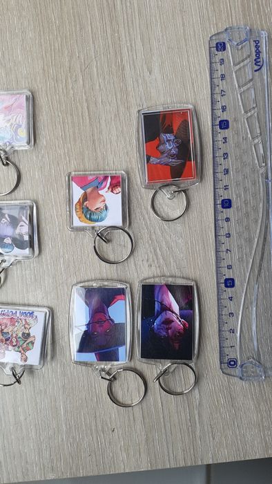 Porta chaves acrilico saja boy kpop demon hunters anime