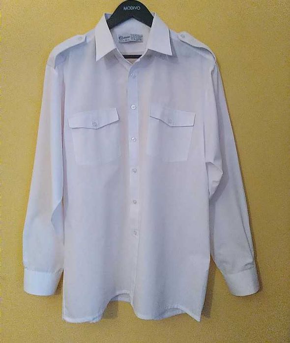 Koszula męska z długim rękawem, biała C&A, rozm. XL