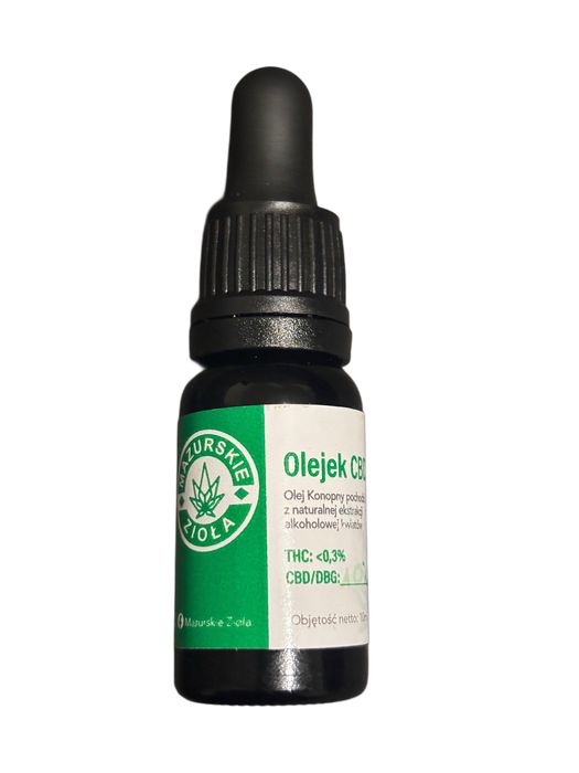 Olejek CBD FULL SPECTRUM 10 ml - 10% EKO Mazurskie zioła