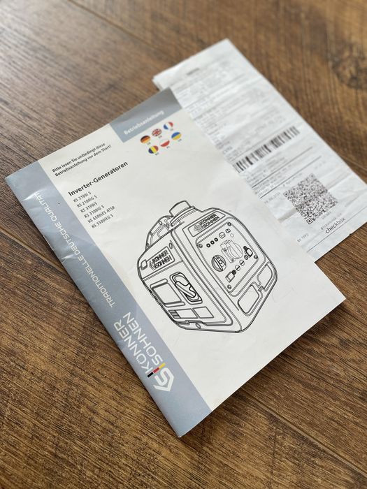 Генератор инверторный Konner&Sohnen KS2100iG S газ бензин
