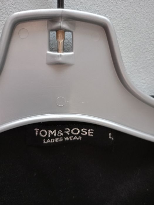 Tom Rouse elegancka czarna bluzka roz L