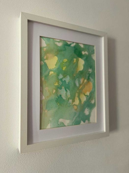 Pintura abstrata em acrílico