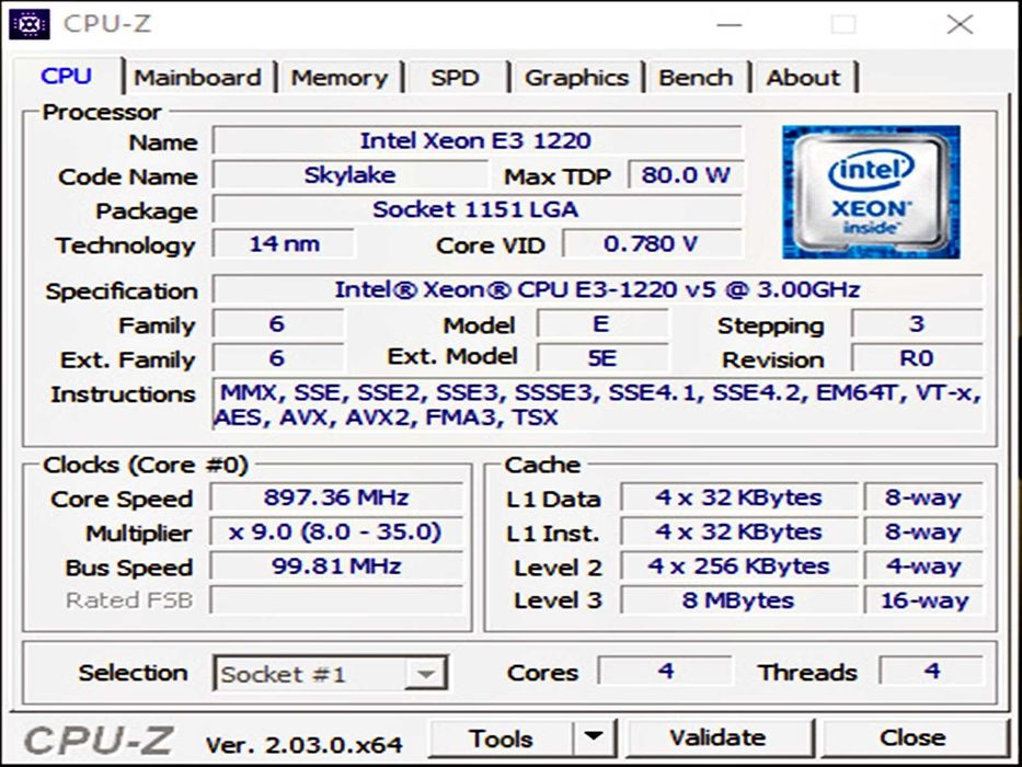HP z240 - Intel Xeon - 2TB
