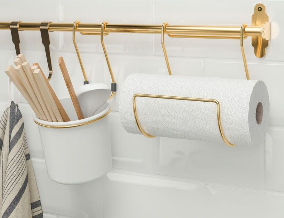 Drążek IKEA Hultarp 120 cm złoty